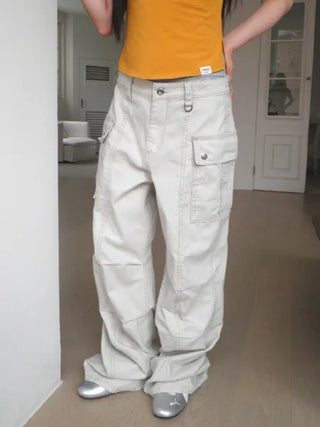 [2 colors] Stitch Block Cargo Pants