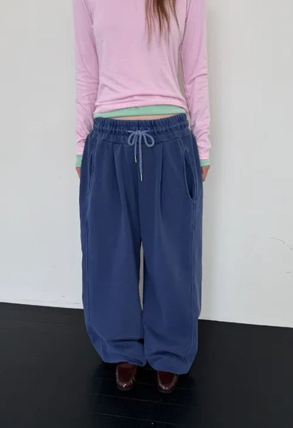 [5 colors] Pigmented Wide Sweatpants / Pigmented Wide Jogger Sweatpants