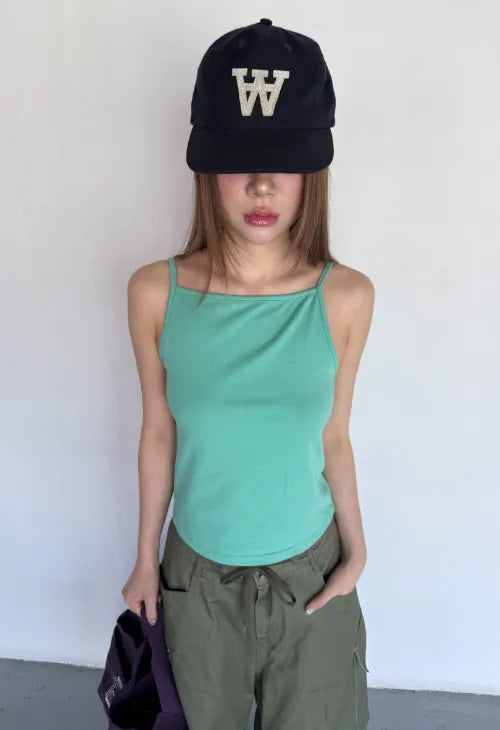 [6 colors] Colorful sleeveless top