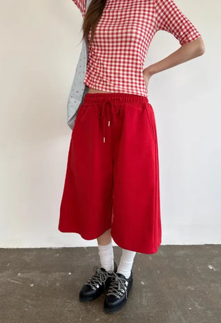 [6 colors] Fold Bermuda Shorts