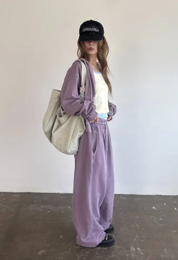 [5 colors] Pigmented Wide Sweatpants
