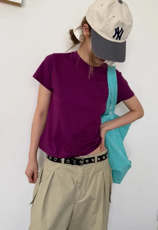 [9 colors] Tension Silk T-shirt