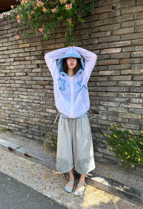 [2 colors] Star Frill Windbreaker
