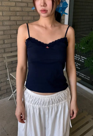 [3 colors] Rose Point Lace Sleeveless