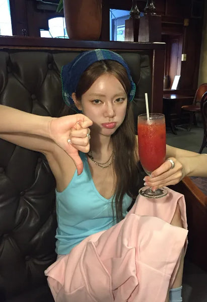 [3 colors] Halter neck sleeveless top