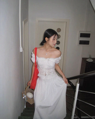 One-Shoulder Puff Sleeve Top