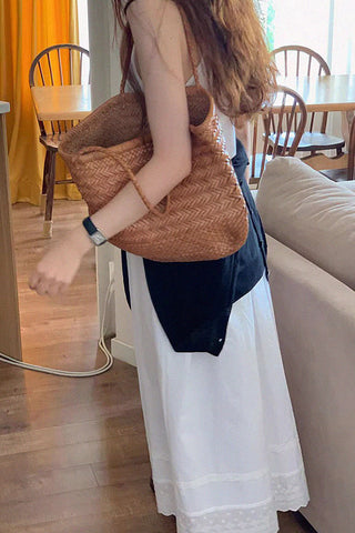 sleeveless V-neck midi dress