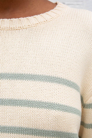 Brianna Cotton Thin Stripe Sweater