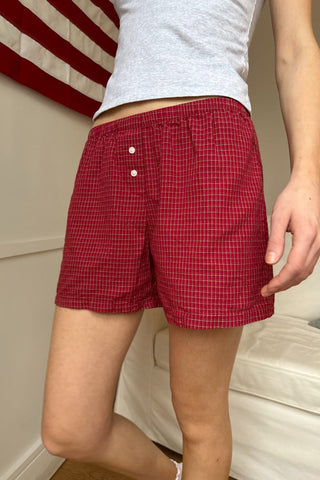 Keira Long Gingham Boxer Shorts