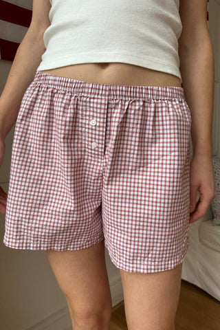 Keira Long Gingham Boxer Shorts