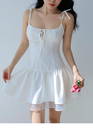 lace-up suspender dress Dress