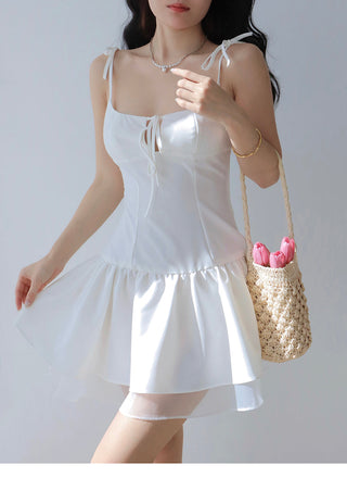lace-up suspender dress Dress