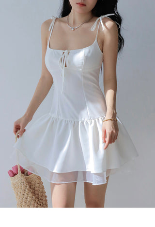 lace-up suspender dress Dress