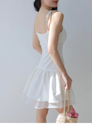 lace-up suspender dress Dress
