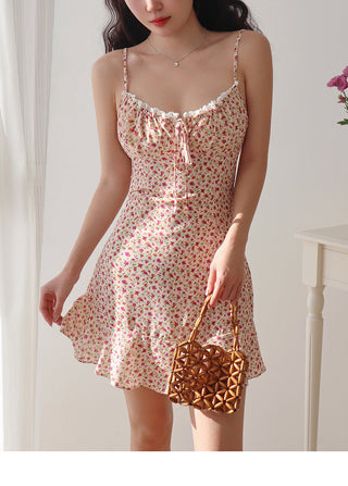 fresh floral slip Dress