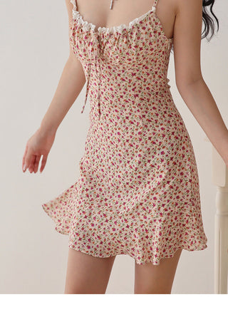 fresh floral slip Dress