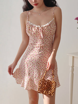 fresh floral slip Dress
