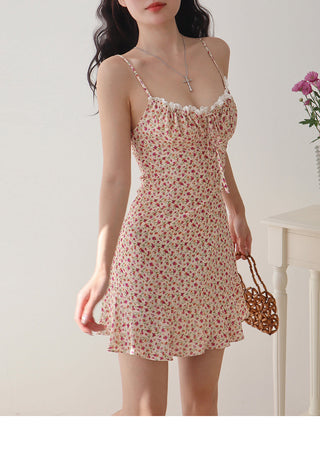 fresh floral slip Dress