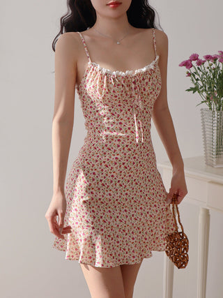 fresh floral slip Dress