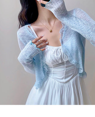 lace sun protective tops