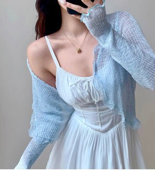 lace sun protective tops