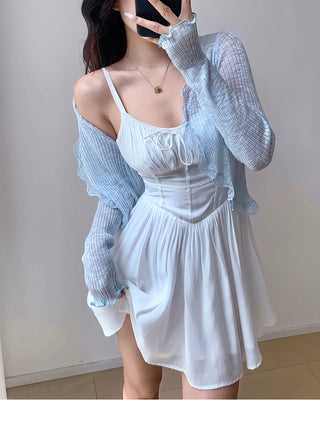 lace sun protective tops