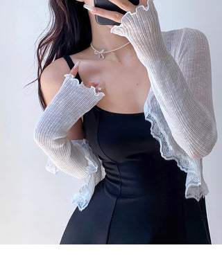 lace sun protective tops
