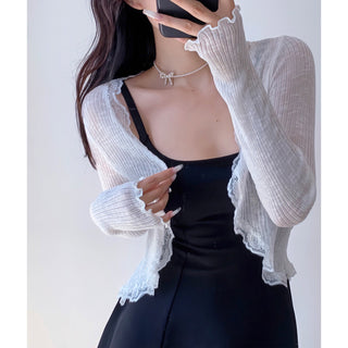 lace sun protective tops