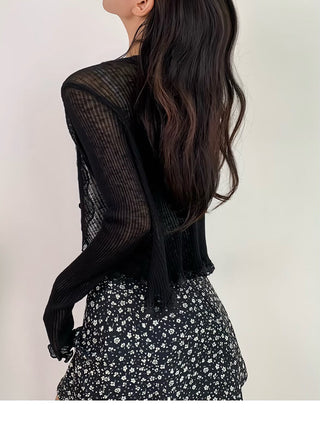 lace sun protective tops