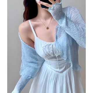 lace sun protective tops
