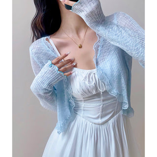 lace sun protective tops