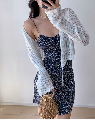 lace V-neck cardigan