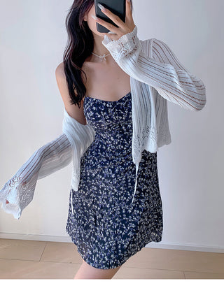 lace V-neck cardigan