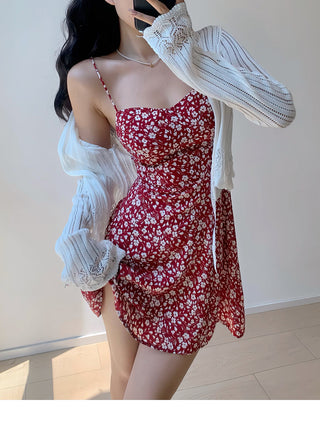 lace V-neck cardigan