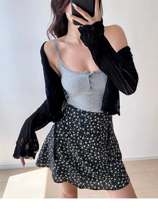 lace V-neck cardigan