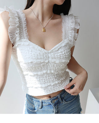 lace waist slimming tops