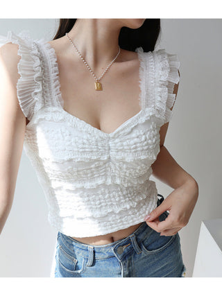 lace waist slimming tops