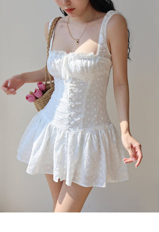 white embroidered dress Dress