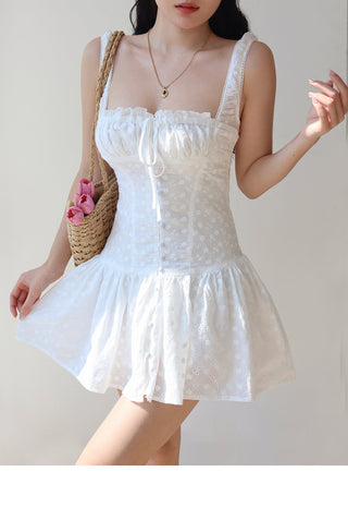 white embroidered dress Dress