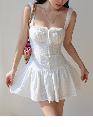 white embroidered dress Dress