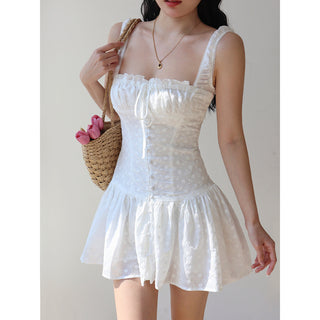 white embroidered dress Dress