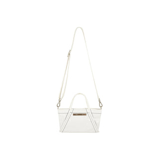 MINI COATING TOTE BAG IN WHITE
