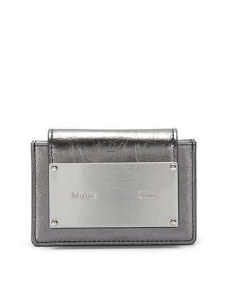 ACCORDION WALLET IN DARK SILVER