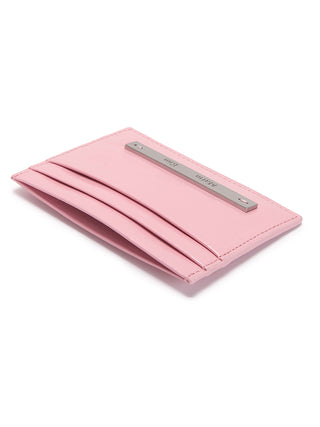 GLOSSY CARD WALLET IN PINK