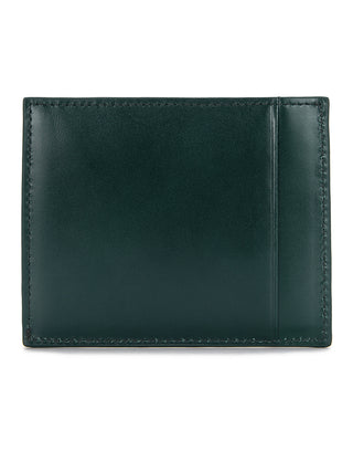 SLIM METAL CARD HOLDER IN DARK GREEN