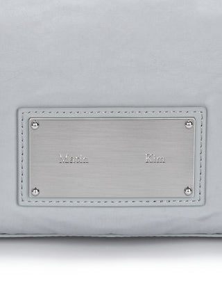 NYLON BOSTON BAG IN GREY