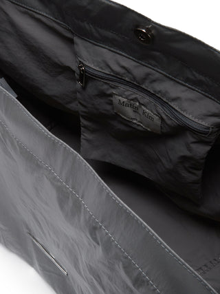 GLOSSY TWO WAY BIG BAG IN GREY