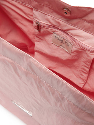 GLOSSY TWO WAY BIG BAG IN PINK