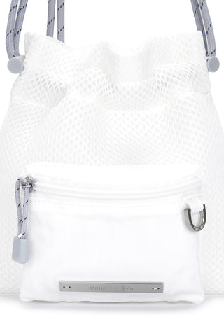 CARGO MESH CROSS BAG IN WHITE