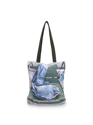 PHOTOGRAPHY MIDDLE ECO BAG IN GREEN